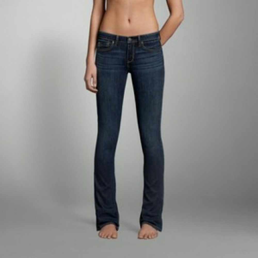 Abercrombie and Fitch Dark skinny bootcut jeans 6R